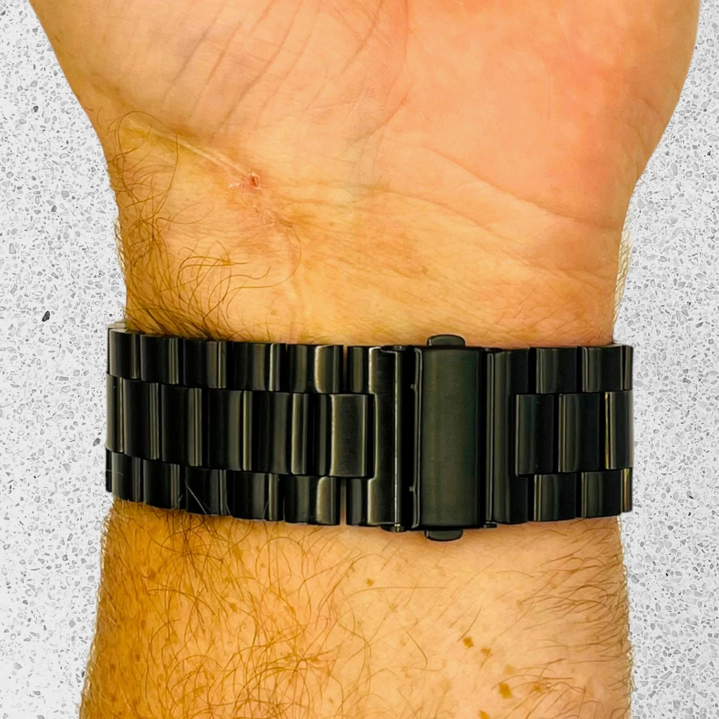 Stainless Steel Link Watch Strap Compatible with the Fossil Hybrid Gazer