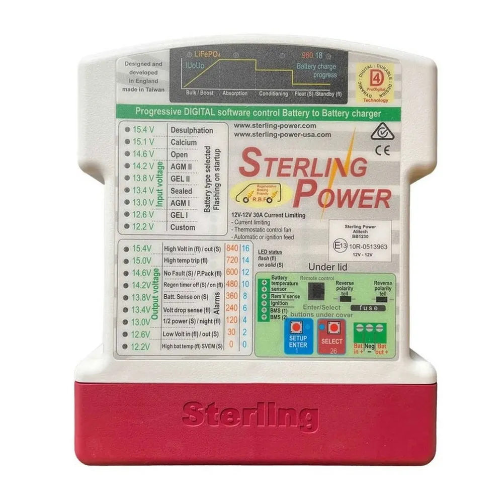 Sterling Power Battery to Battery Charger Pro 12V>12V 60A