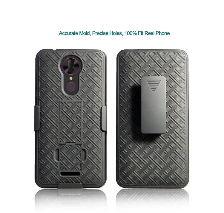 T-mobile REVVL  Plus, Coolpad REVVL Plus Case, Slim Rotating Swivel Clip Rugged Holster Shell Combo Cover