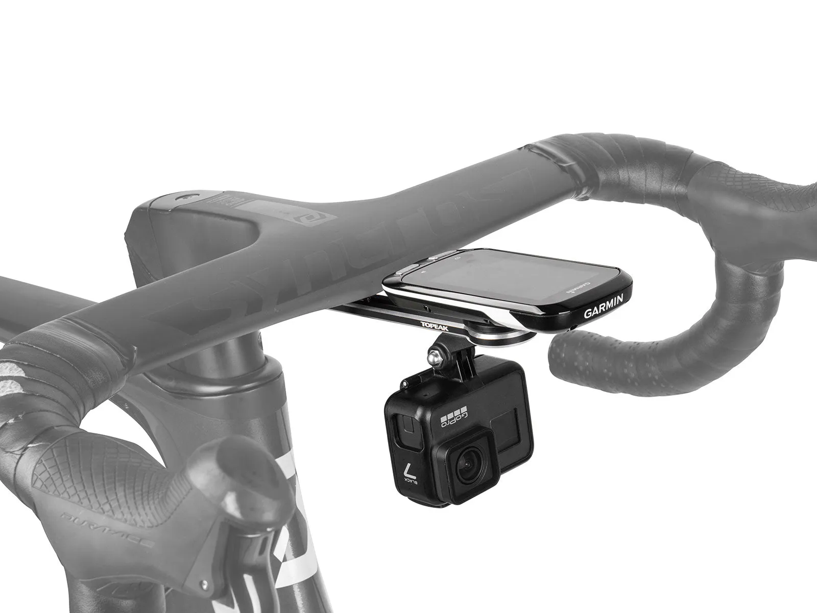 Topeak UTF ‘Out Front’ Integrated Bars Multi-Mount for Garmin Edge GPS & GoPro