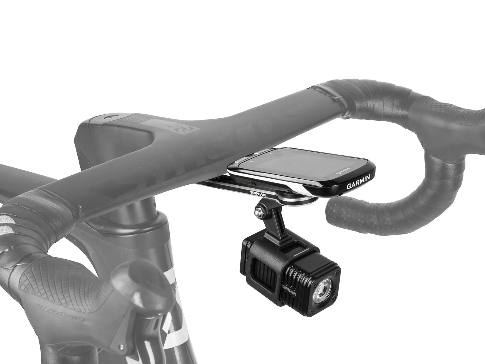 Topeak UTF ‘Out Front’ Integrated Bars Multi-Mount for Garmin Edge GPS & GoPro