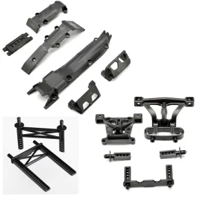 Traxxas 1/16 1/16 Summit Skid Plates, Body Posts & Mounts