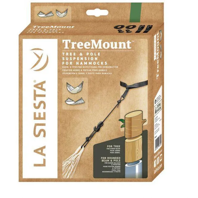 TreeMount Multipurpose Suspension for Hammocks, Black, by La Siesta