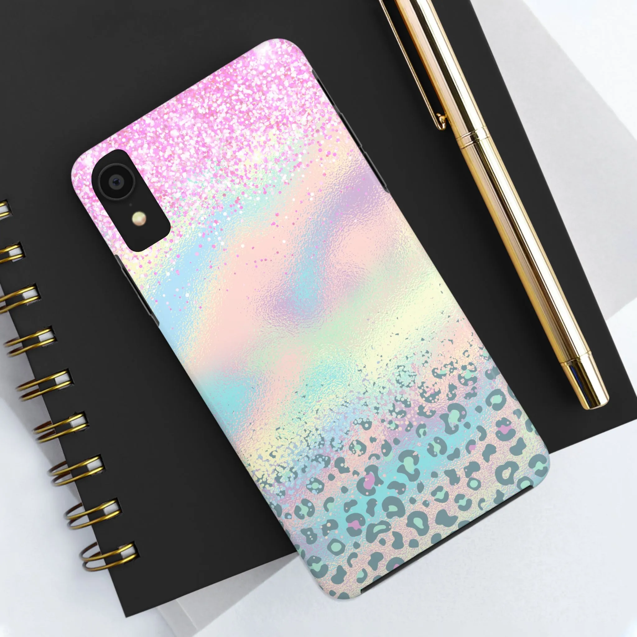 Unicorn Leopard print design Tough Phone Case compatible with a large variety of iphone models, Gift, Phone Case