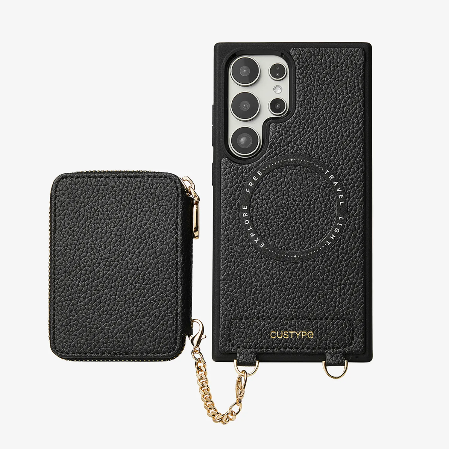 Unique Design Set- Samsung Galaxy Wireless Charging Phone Case With Detachable Wallet