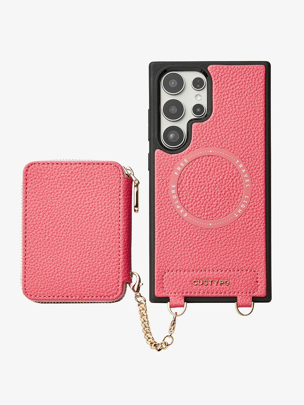 Unique Design Set- Samsung Galaxy Wireless Charging Phone Case With Detachable Wallet