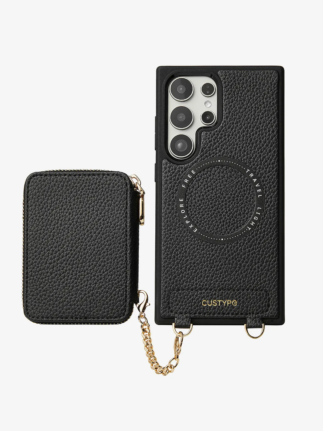 Unique Design Set- Samsung Galaxy Wireless Charging Phone Case With Detachable Wallet