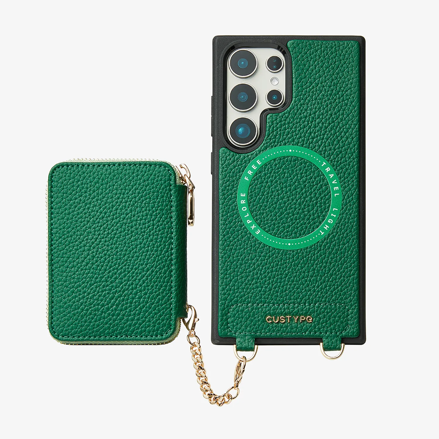 Unique Design Set- Samsung Galaxy Wireless Charging Phone Case With Detachable Wallet