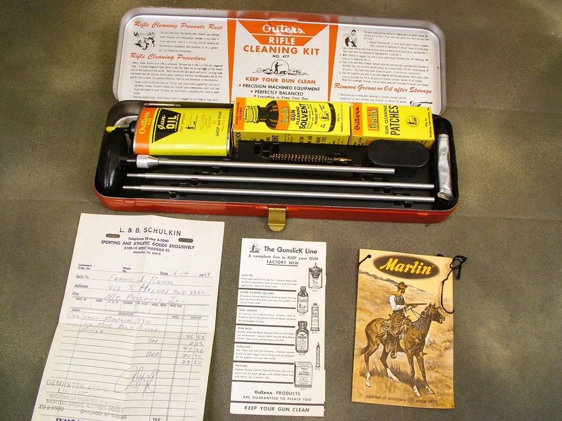 U.S. 1960s .22 Cal Gunslick Rifle Kit: Like New (One Only)