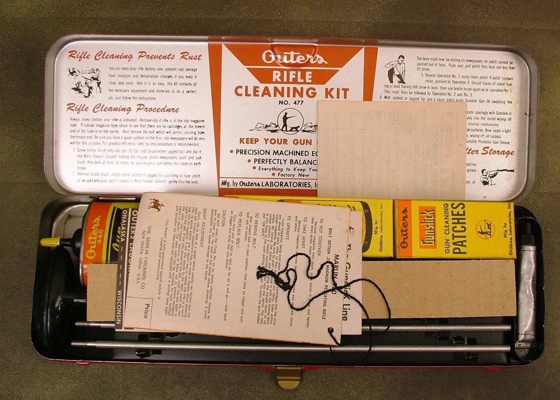 U.S. 1960s .22 Cal Gunslick Rifle Kit: Like New (One Only)