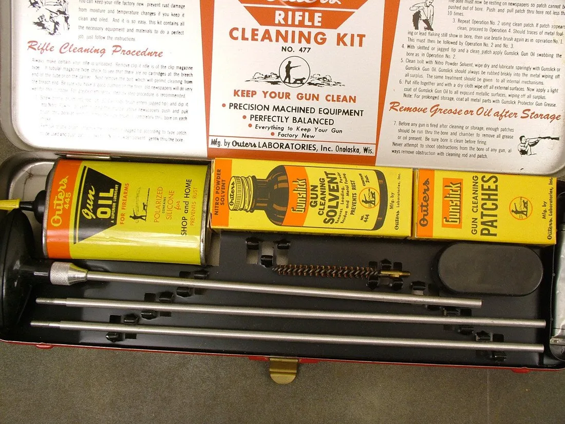 U.S. 1960s .22 Cal Gunslick Rifle Kit: Like New (One Only)