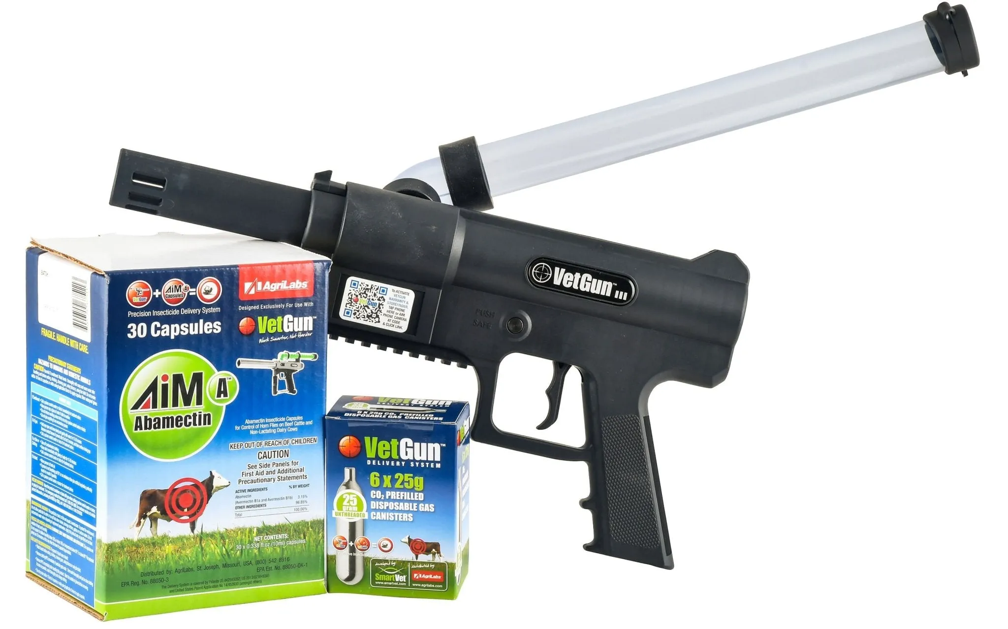 VetGun III AiM-A Cattle Insecticide Delivery System 30 Cow Starter Kit