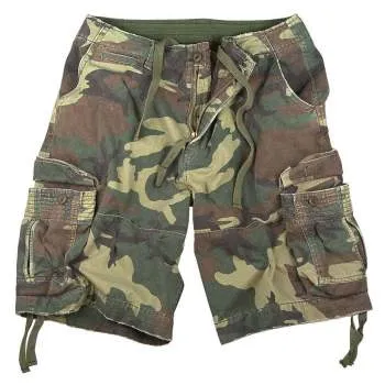 Vintage Style Camo Infantry Utility Shorts