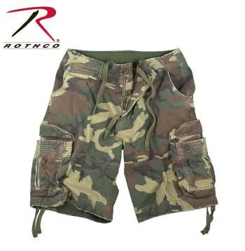 Vintage Style Camo Infantry Utility Shorts