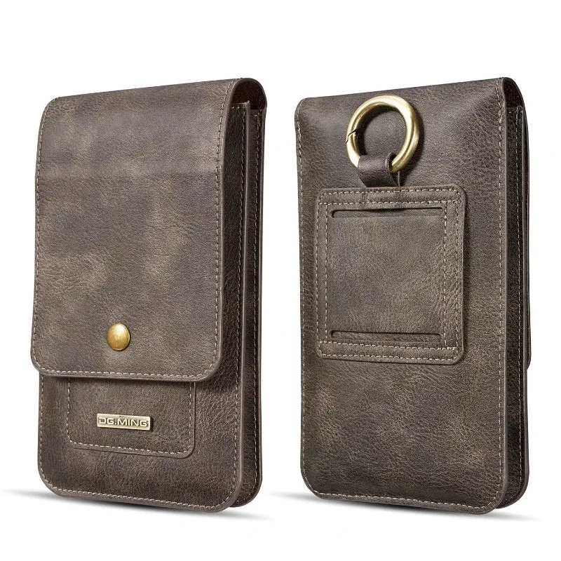 Waist Belt Clip Pouch Bag Leather Phone Case With Wallet Card Holder For IPhone Samsung Google