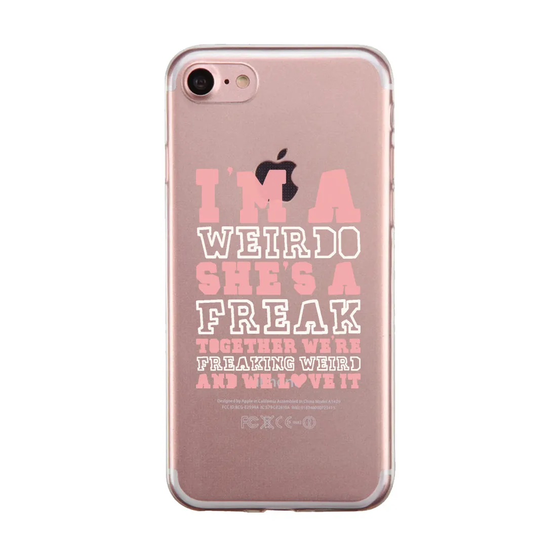 Weirdo Freak BFF Matching Phone Covers Unique Fun Friendship Gift