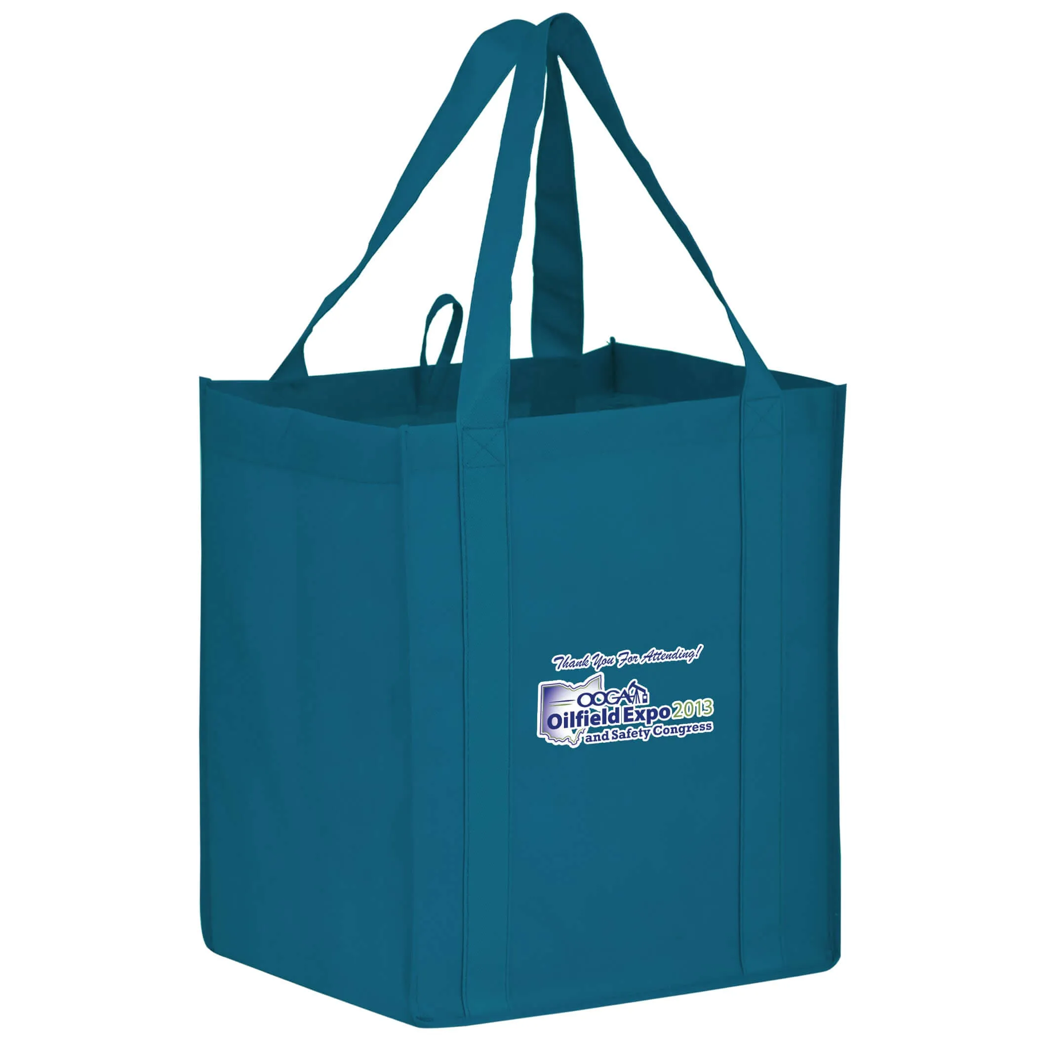 Wholesale HEAVY DUTY NON-WOVEN GROCERY TOTE BAG WITH POLY BOARD INSERT - Y2KG131015