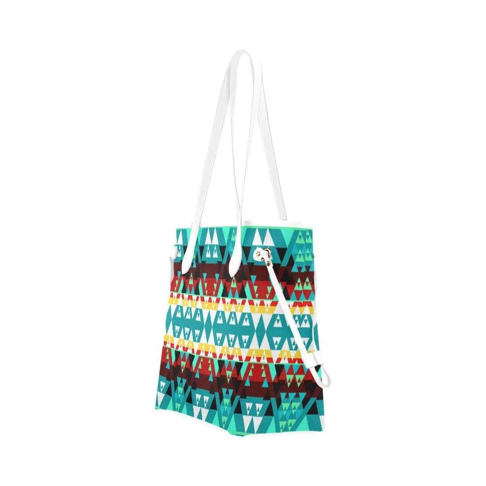 Writing on Stone Wheel Clover Canvas Tote Bag