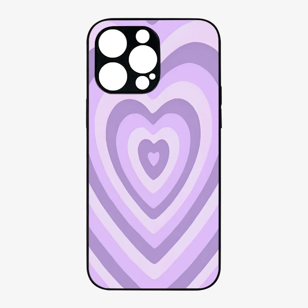 Y2K Purple Hearts Case