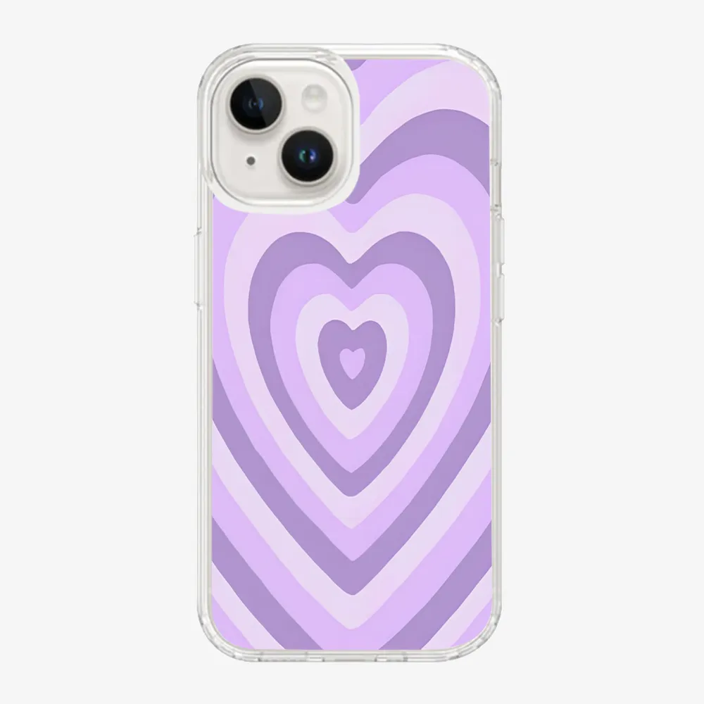 Y2K Purple Hearts Case