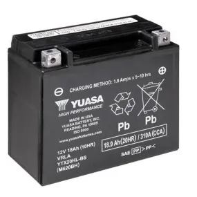 YTX20HL-BS NonDG Sealed Battery Made USA Yuasa Alt YTX20LBS ^ (EYTX20HLFA)