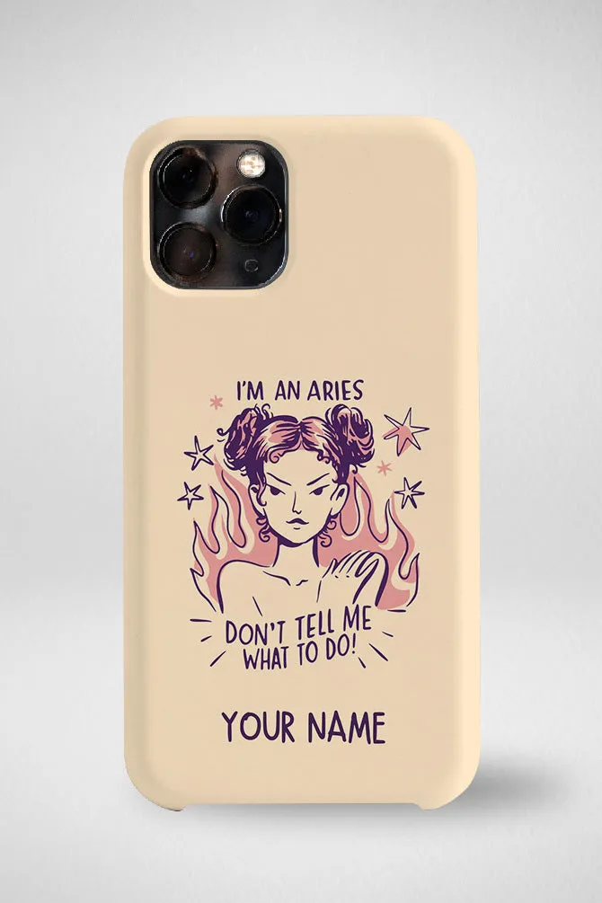 Zodiac Aries Customized Hard Mobile Case - iPhone, Samsung, OnePlus & Xiaomi