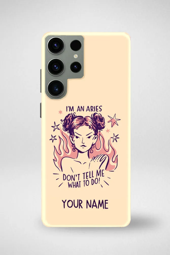 Zodiac Aries Customized Hard Mobile Case - iPhone, Samsung, OnePlus & Xiaomi