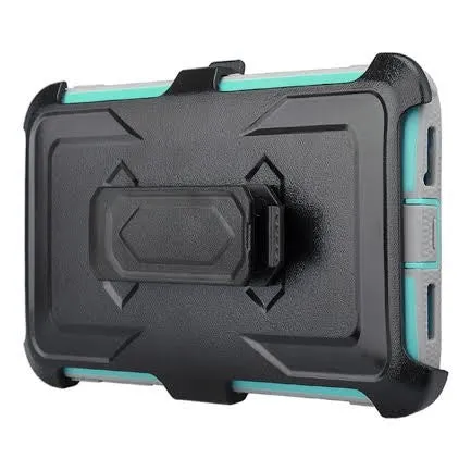 ZTE Z Max Pro Case, Blade X Max, ZTE Carry, ZTE Grand X Max 2 Case, Imperial Max Case [Built-in Screen Protector] Heavy Duty Belt Clip Holster / Rugged Triple Layer Protection - Teal